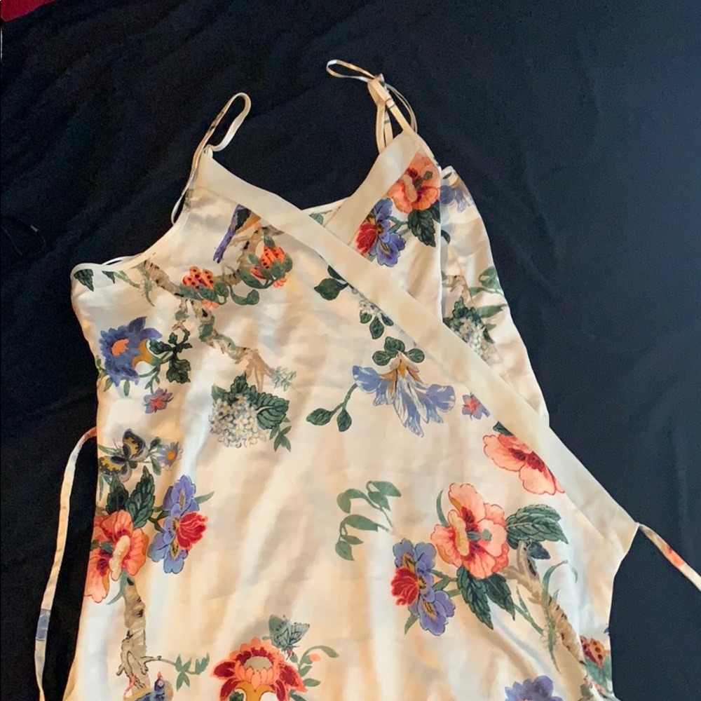 Silky wrap around robe